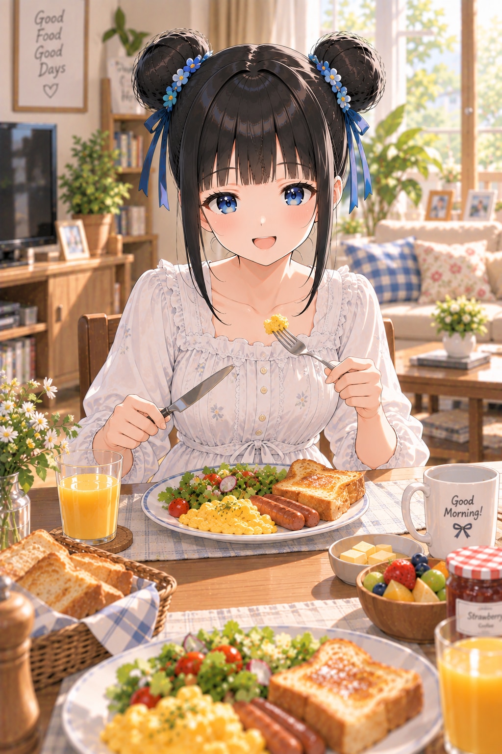 おだんごちゃん🍡✨と朝ごはん🍚✨　9/19
