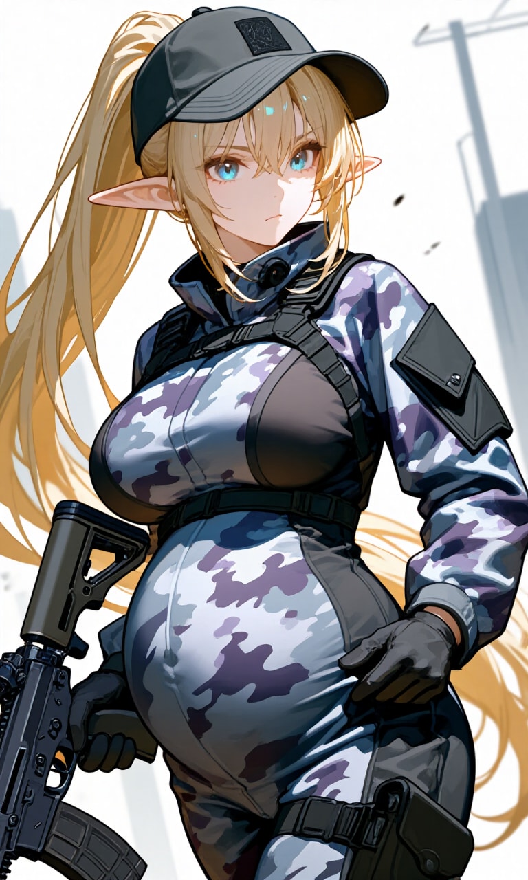 異世界ミリタリー妊婦シリーズその１２５ | の人気AIイラスト・グラビア