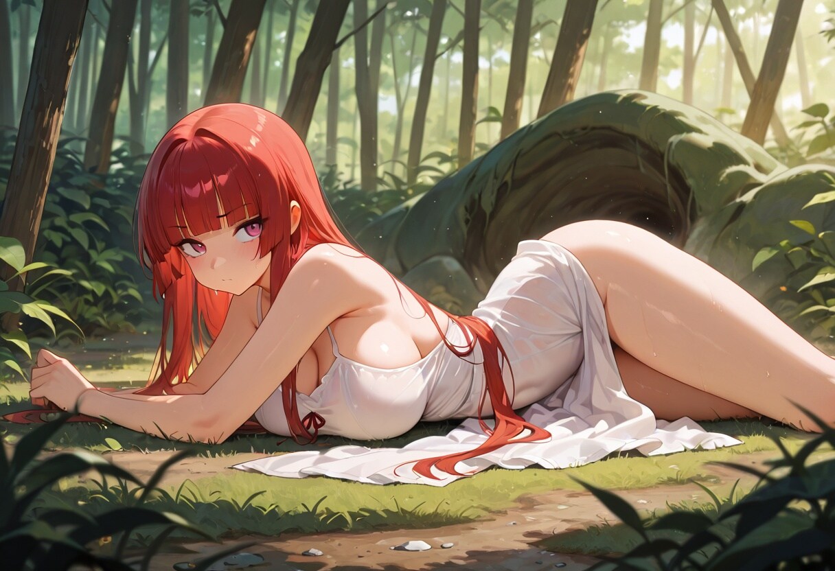 森の中で