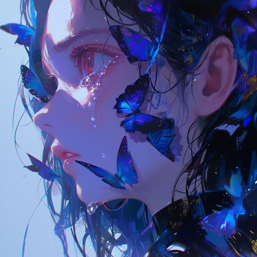 美しい涙には蝶が集う　其にニ