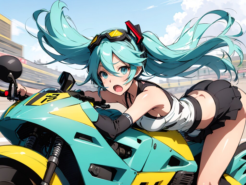 ミクさんとレーシング場に行ってみたいです！