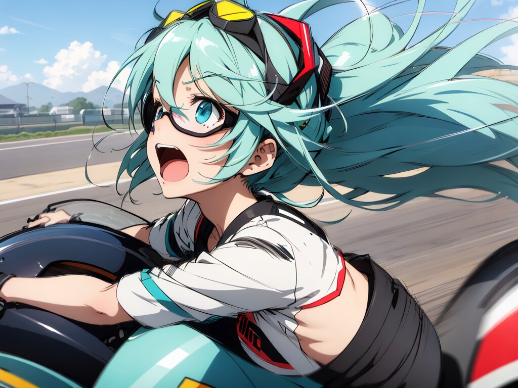 ミクさんとレーシング場に行ってみたいです！