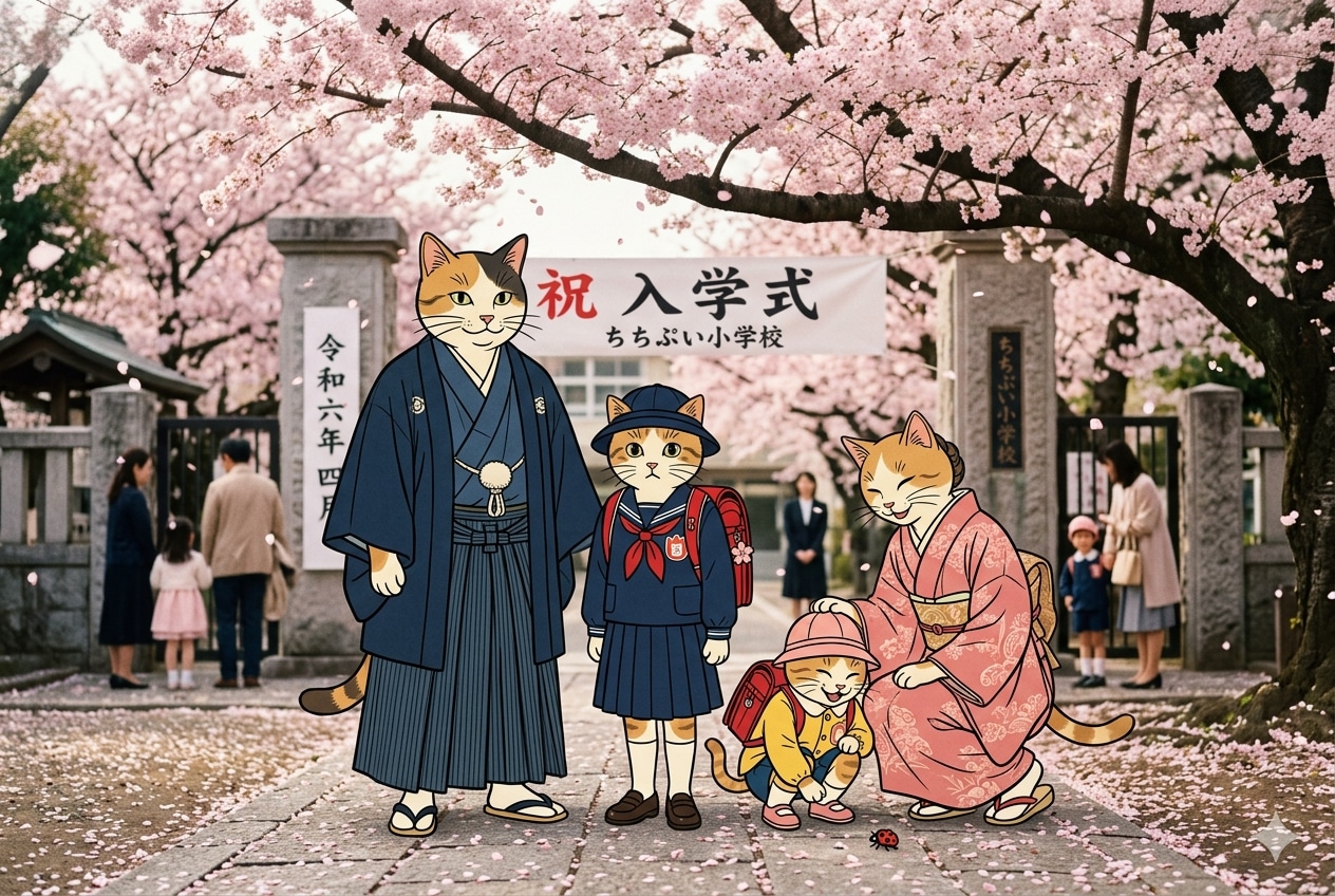 入学式の記念撮影 | の人気AIイラスト・グラビア