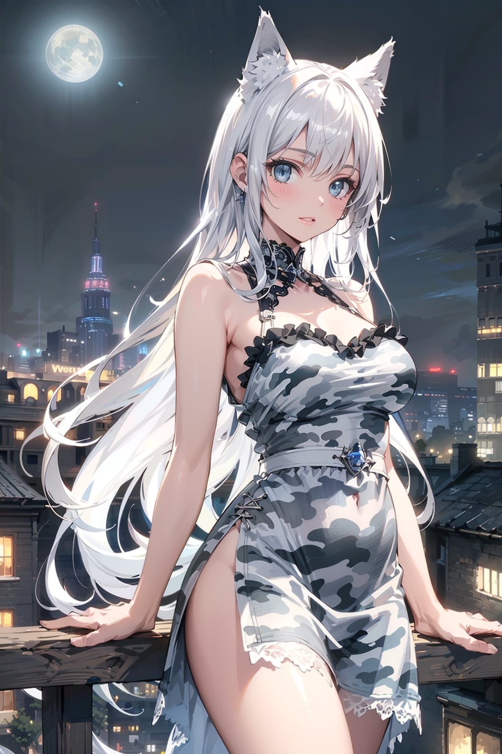 月夜の狼娘🐺🌕