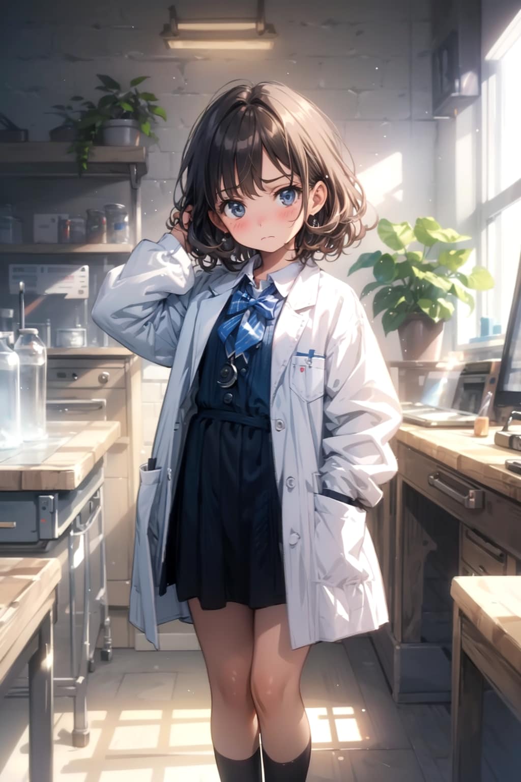 研究室に響く小さな悩み | の人気AIイラスト・グラビア