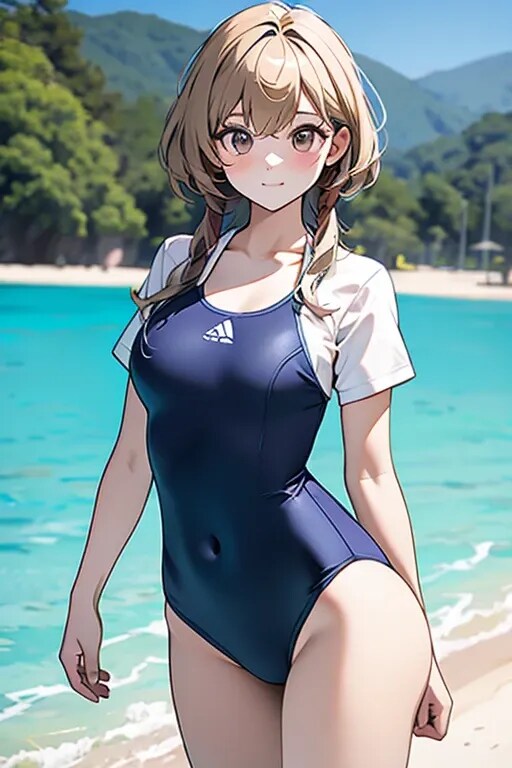 スクール水着の女の子