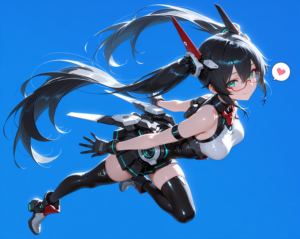 メカ娘♪　黒髪＆銀髪♡