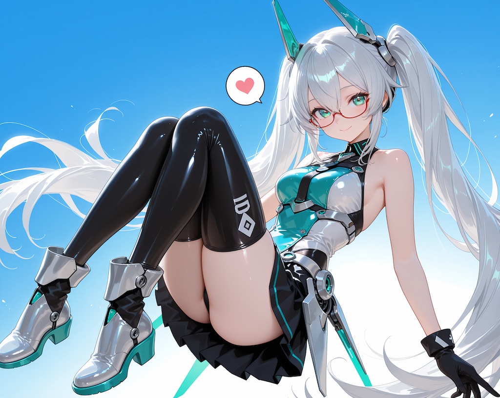 メカ娘♪　黒髪＆銀髪♡