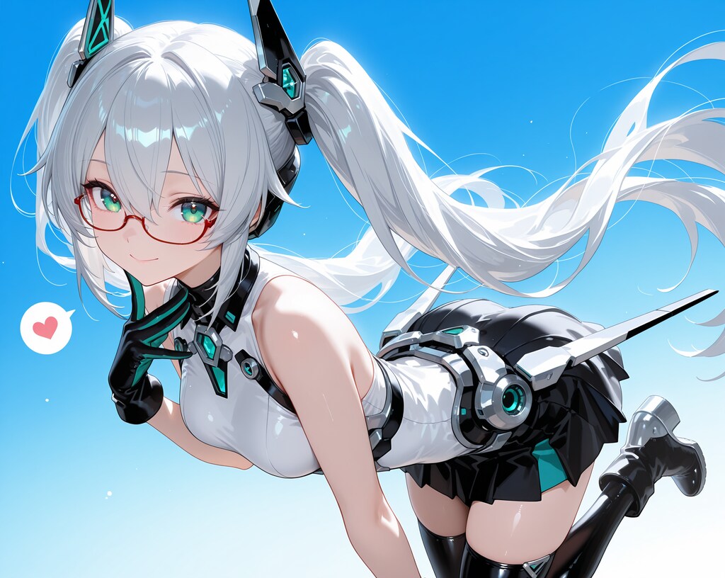 メカ娘♪　黒髪＆銀髪♡