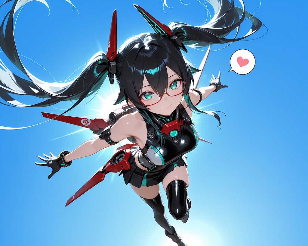 メカ娘♪　黒髪＆銀髪♡