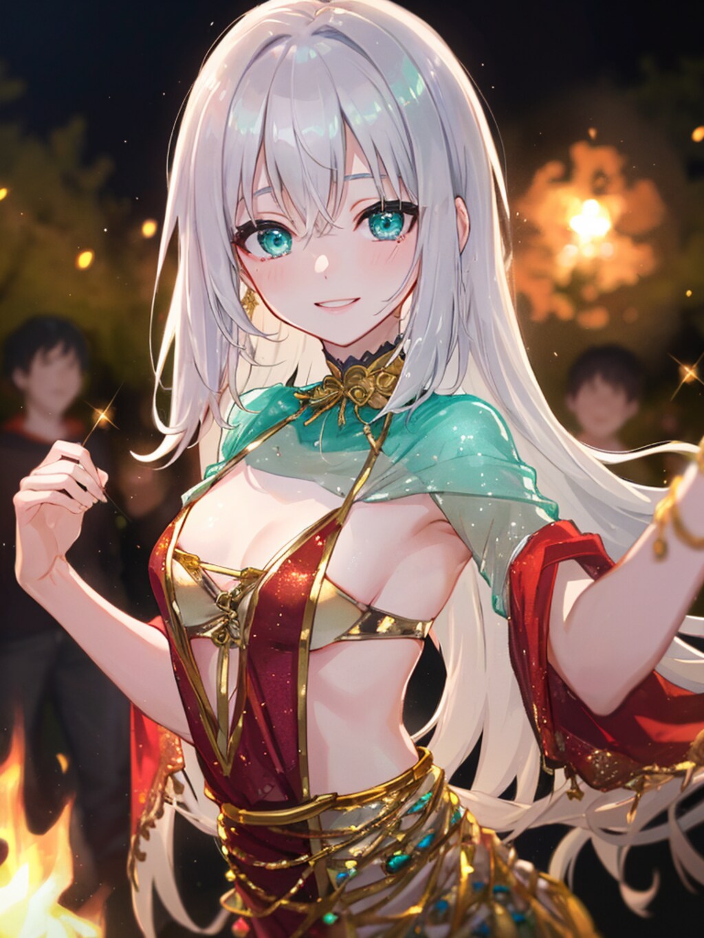 火のダンスを踊ります。