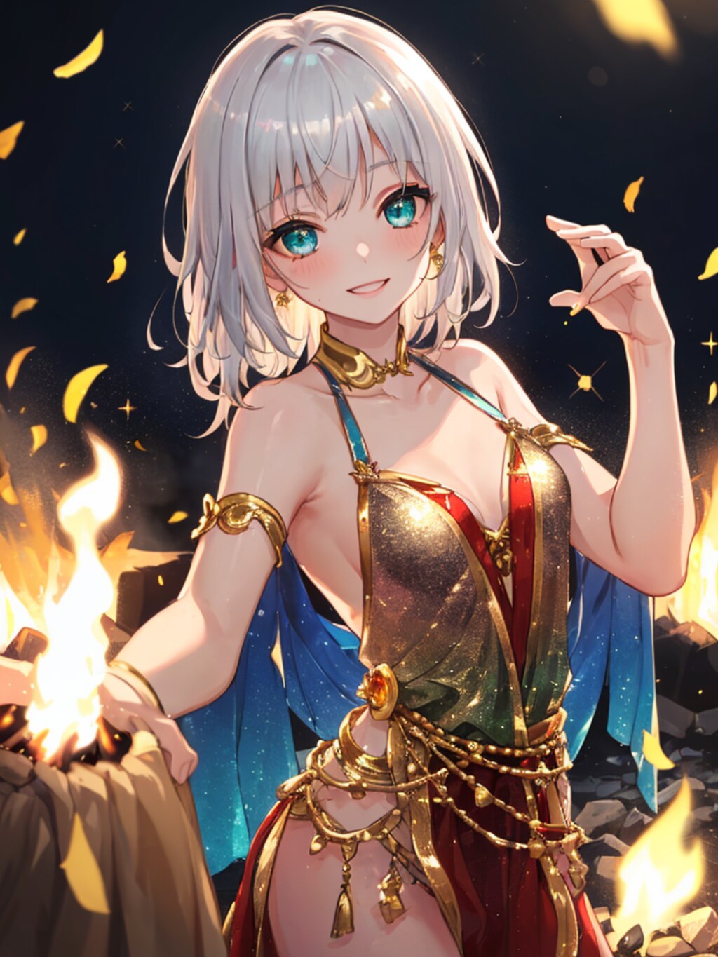 火のダンスを踊ります。