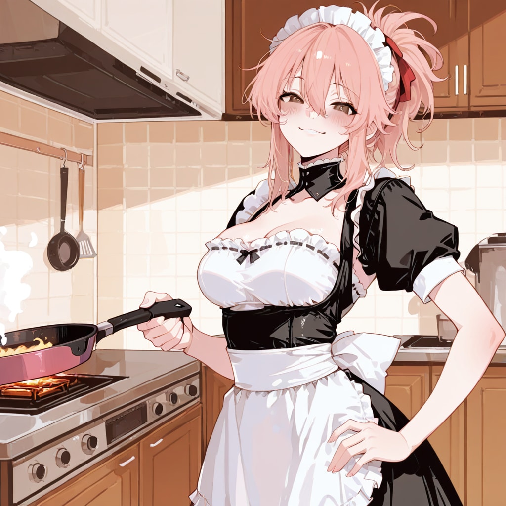 香山莉華メイドになってお料理だ　弾