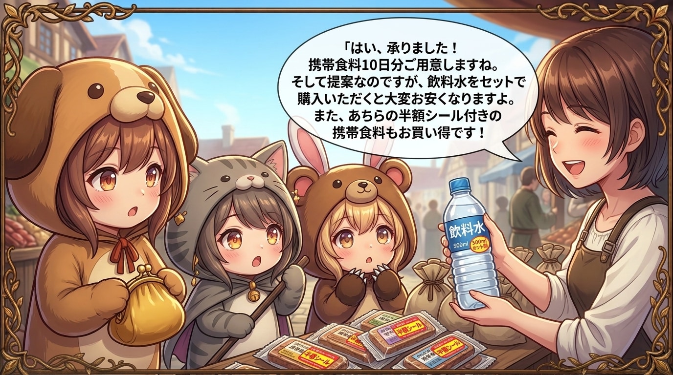【KIGURUMI QUEST＃９】露店で食べ物を購入 | の人気AIイラスト・グラビア