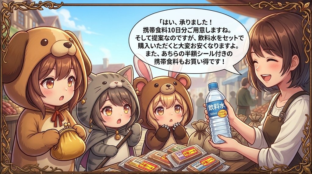 【KIGURUMI QUEST＃９】露店で食べ物を購入