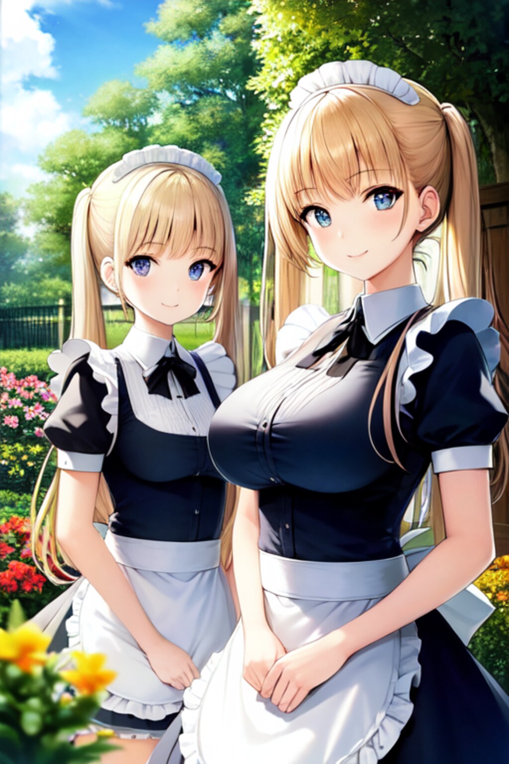 双子メイドちゃん