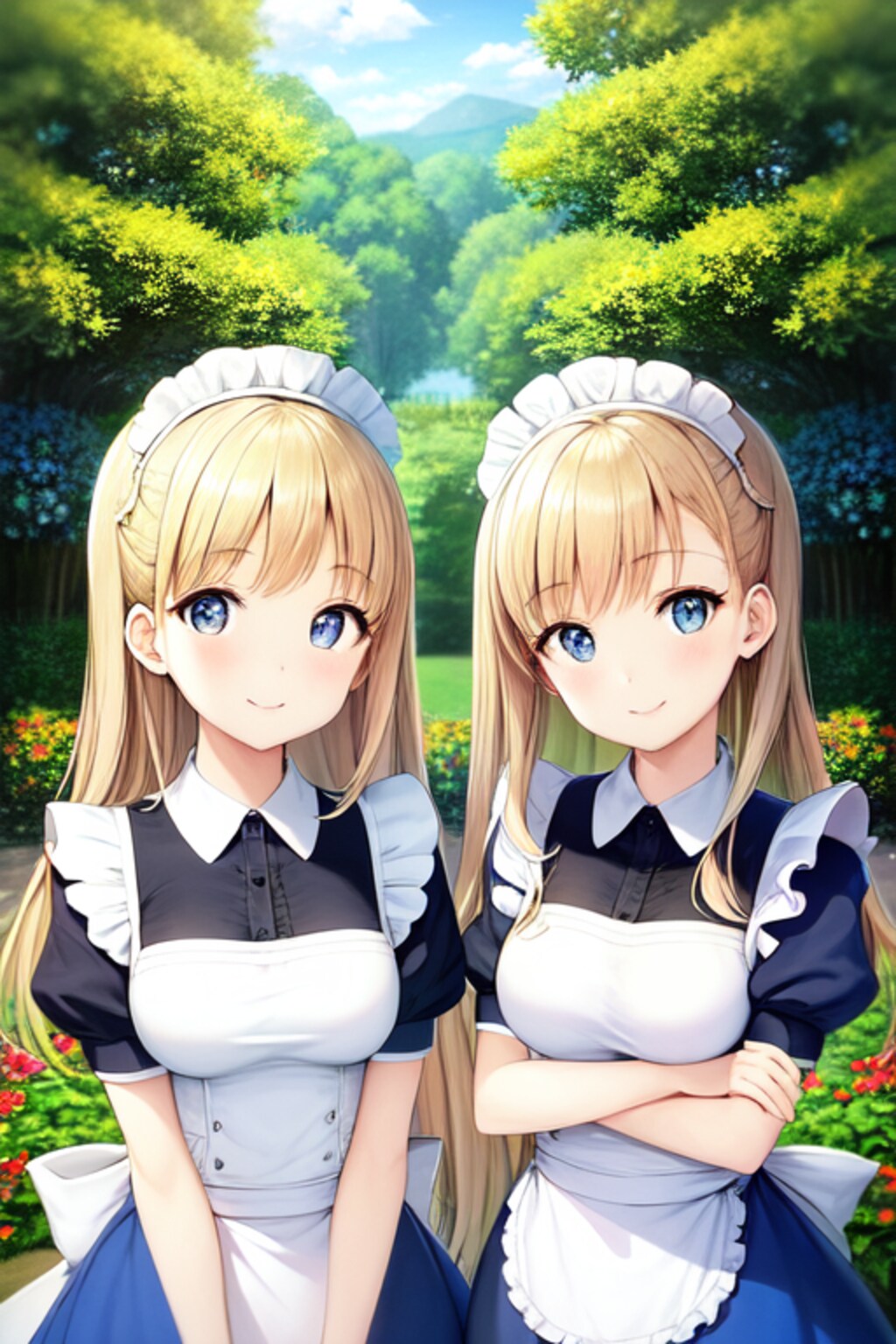 双子メイドちゃん