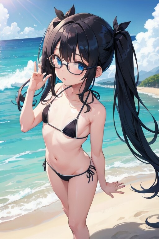 浮稀ちゃんと海に行く2