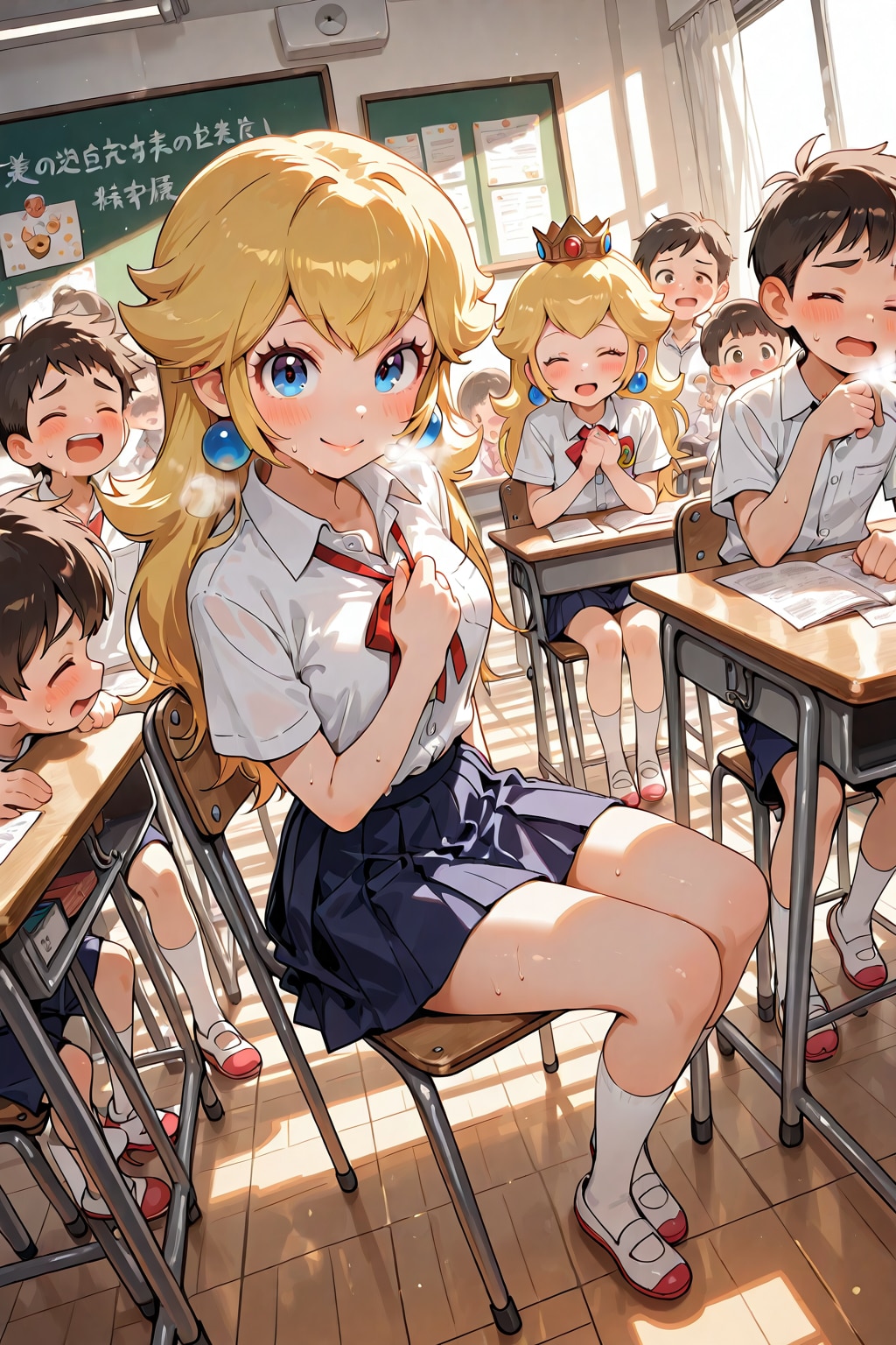 なにかあった教室 | の人気AIイラスト・グラビア