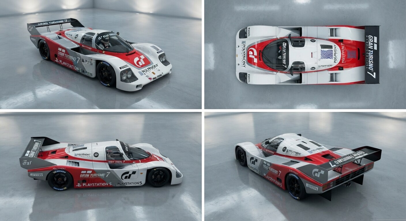 ポルシェ962Cグランツーリスモプレゼントカー風 | の人気AIイラスト・グラビア
