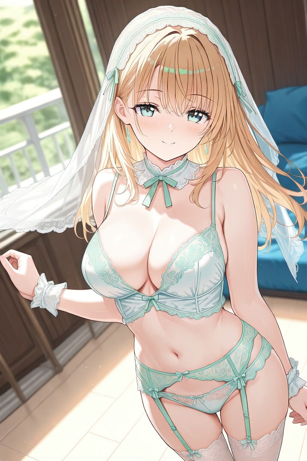 ランジェリー姿の美少女　ー 試作版 ー