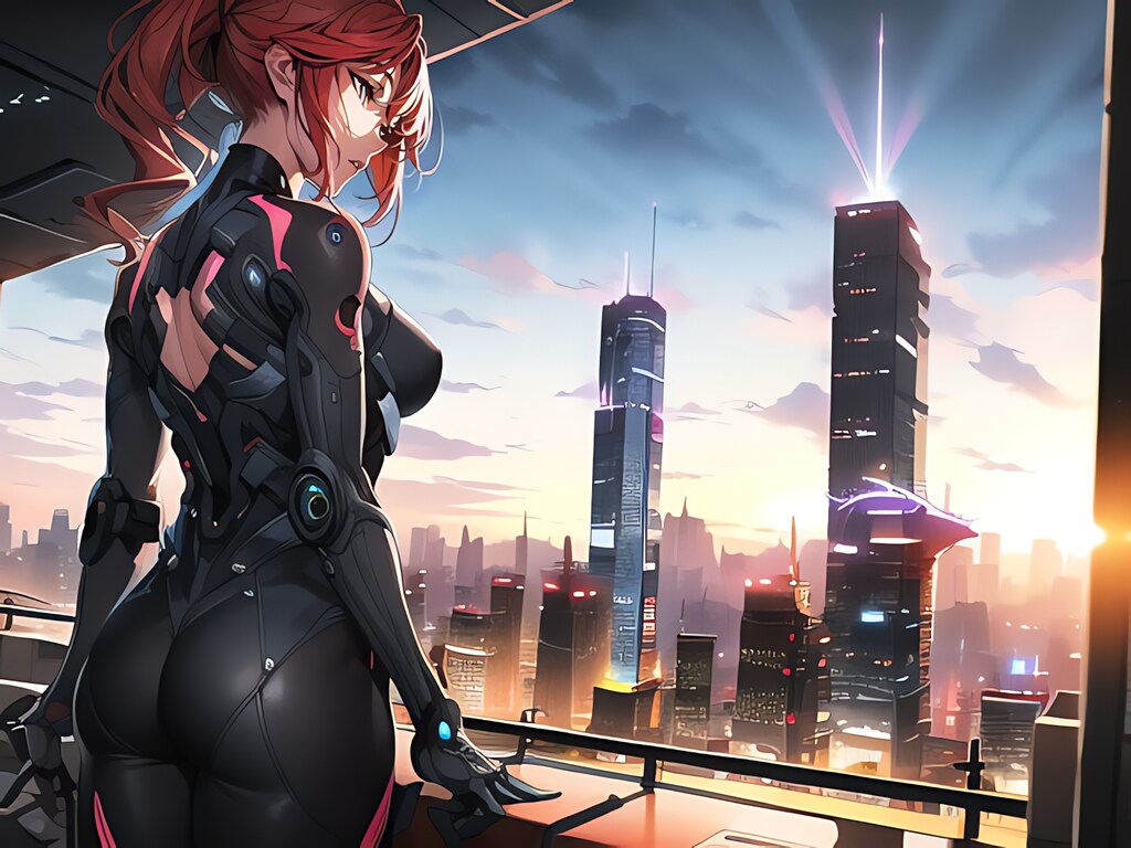 自室から見る夜明け