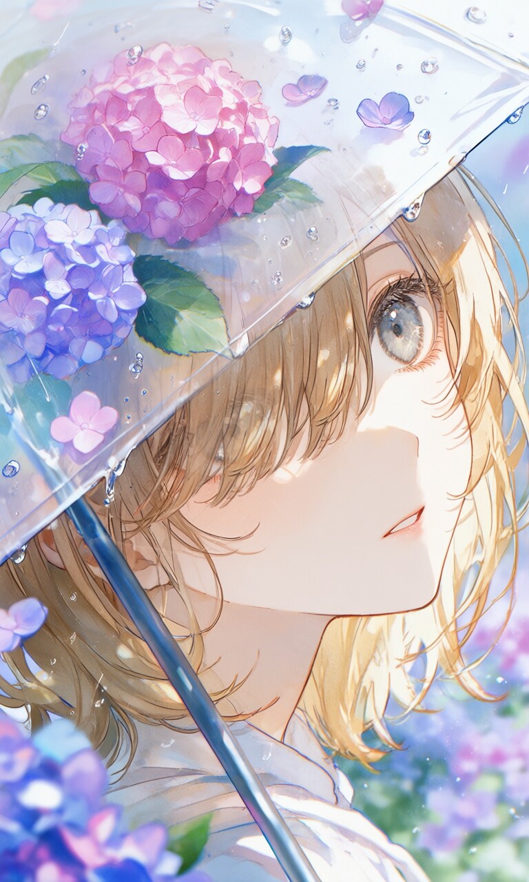 雨上がりの空に