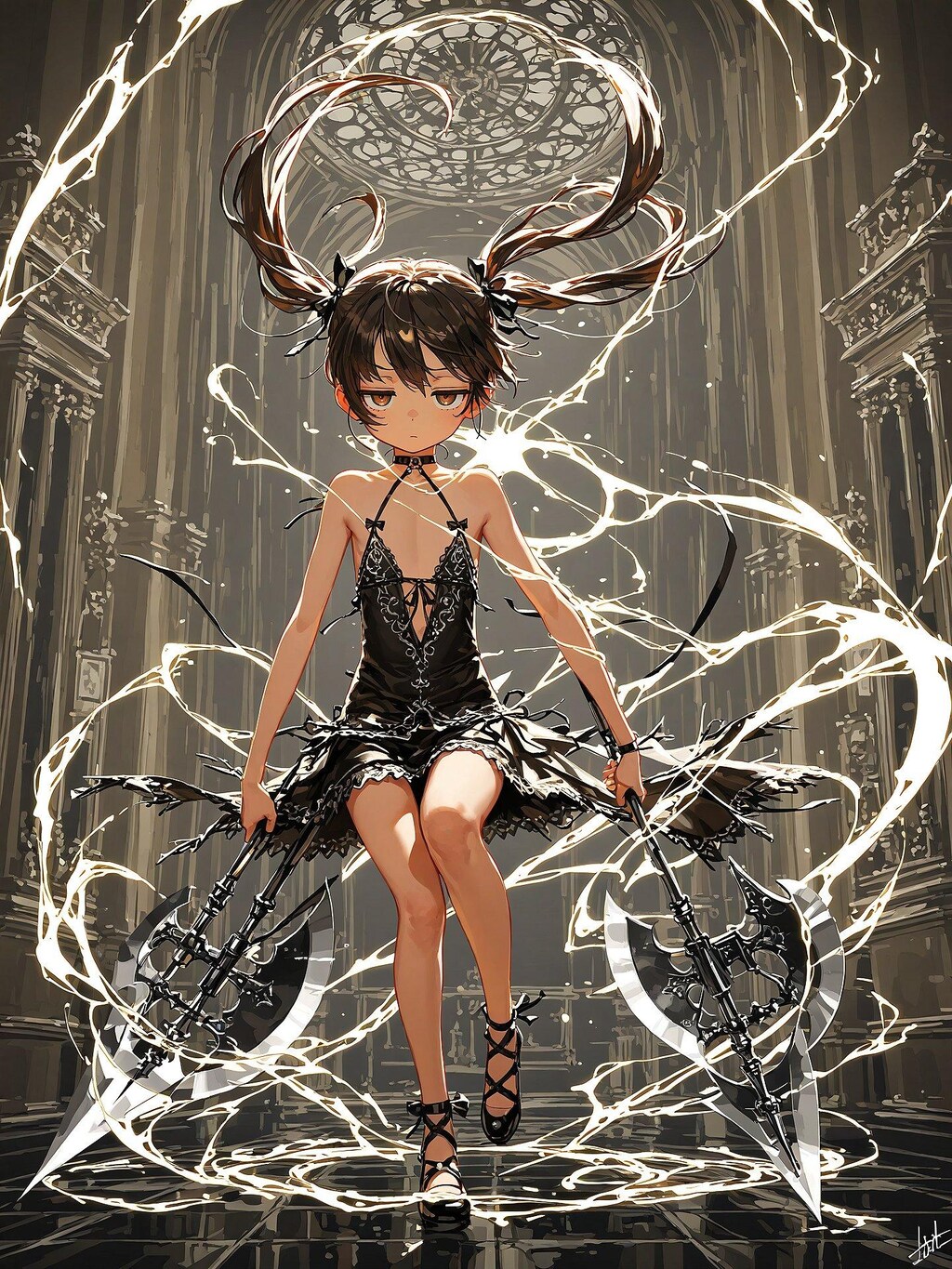 ジト目ちゃん、バトルアックス