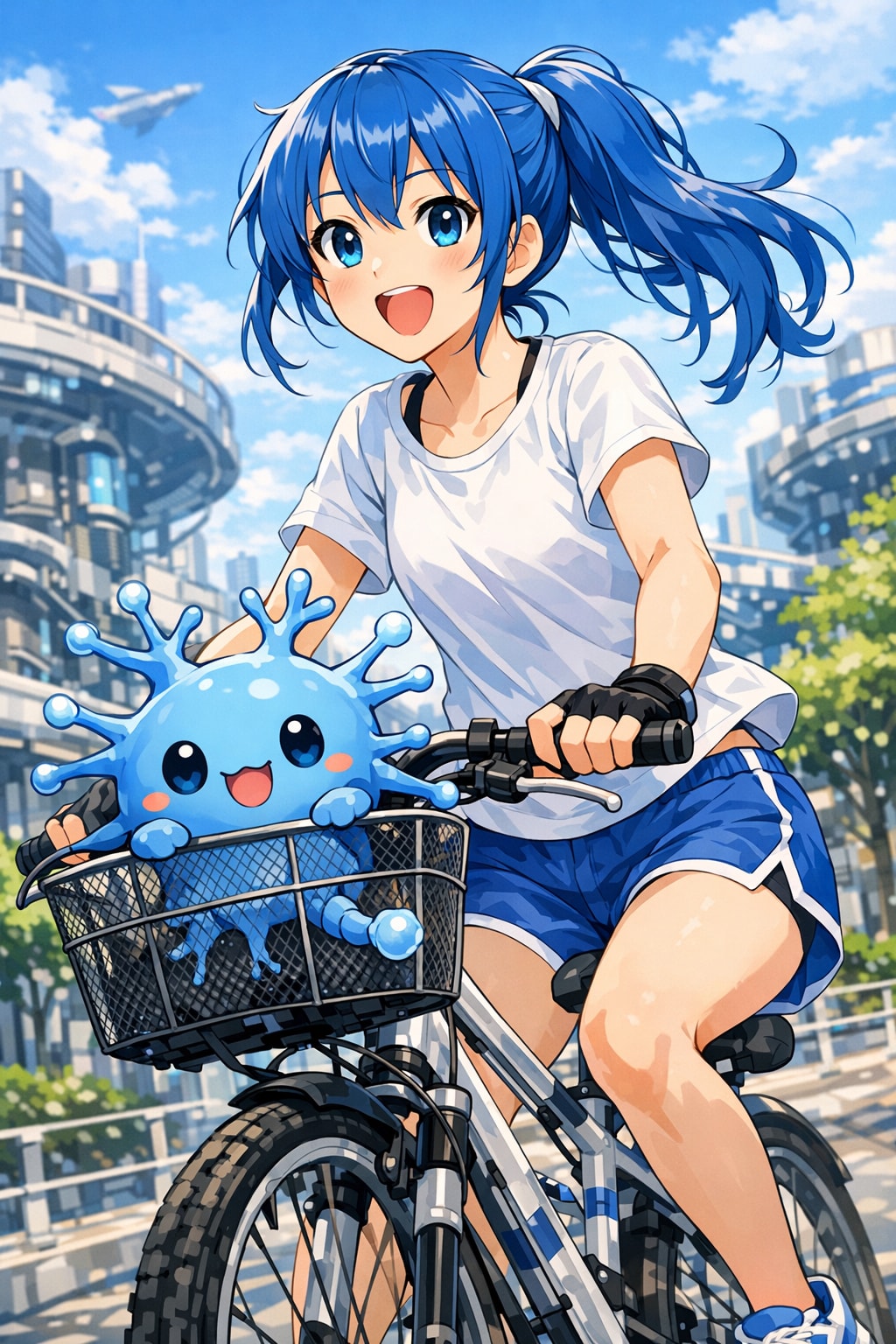 青ぽにちゃんと ニューロブルー_Copilot