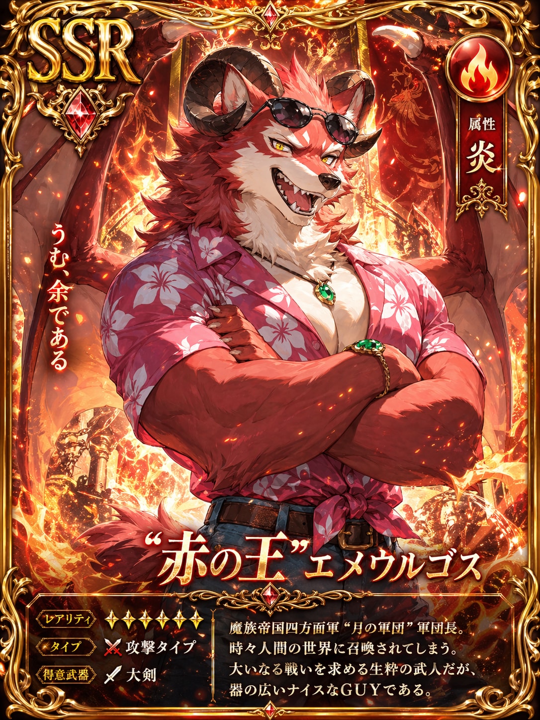 「うむ、余である」なSSRカード 【ChatGPT Images 2.0】
