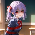 紫髪の少女（ヤンデレ） 4枚目