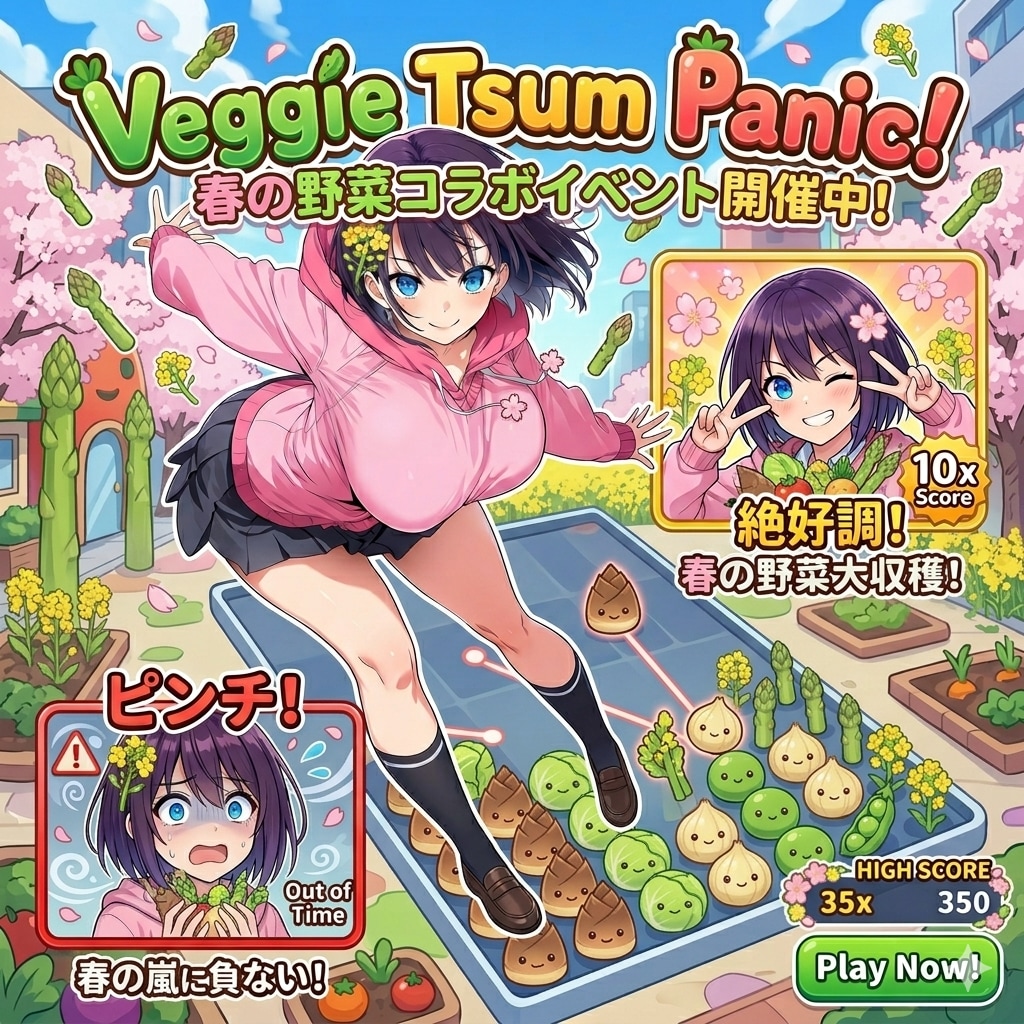 野菜パズルゲーム