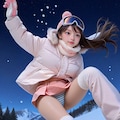 スノーボーダー女子 4枚目