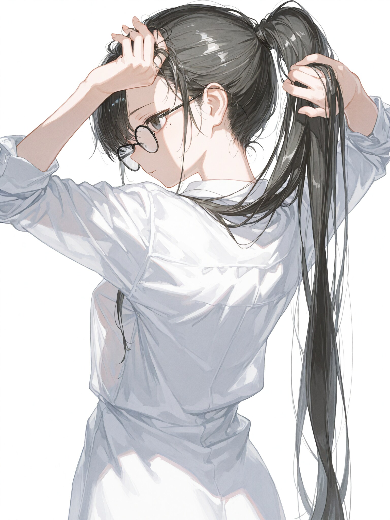 髪伸びたな・・・