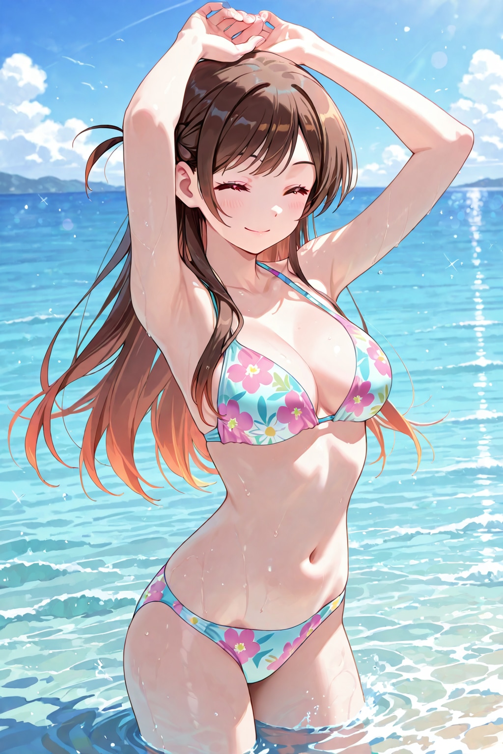 水着彼女