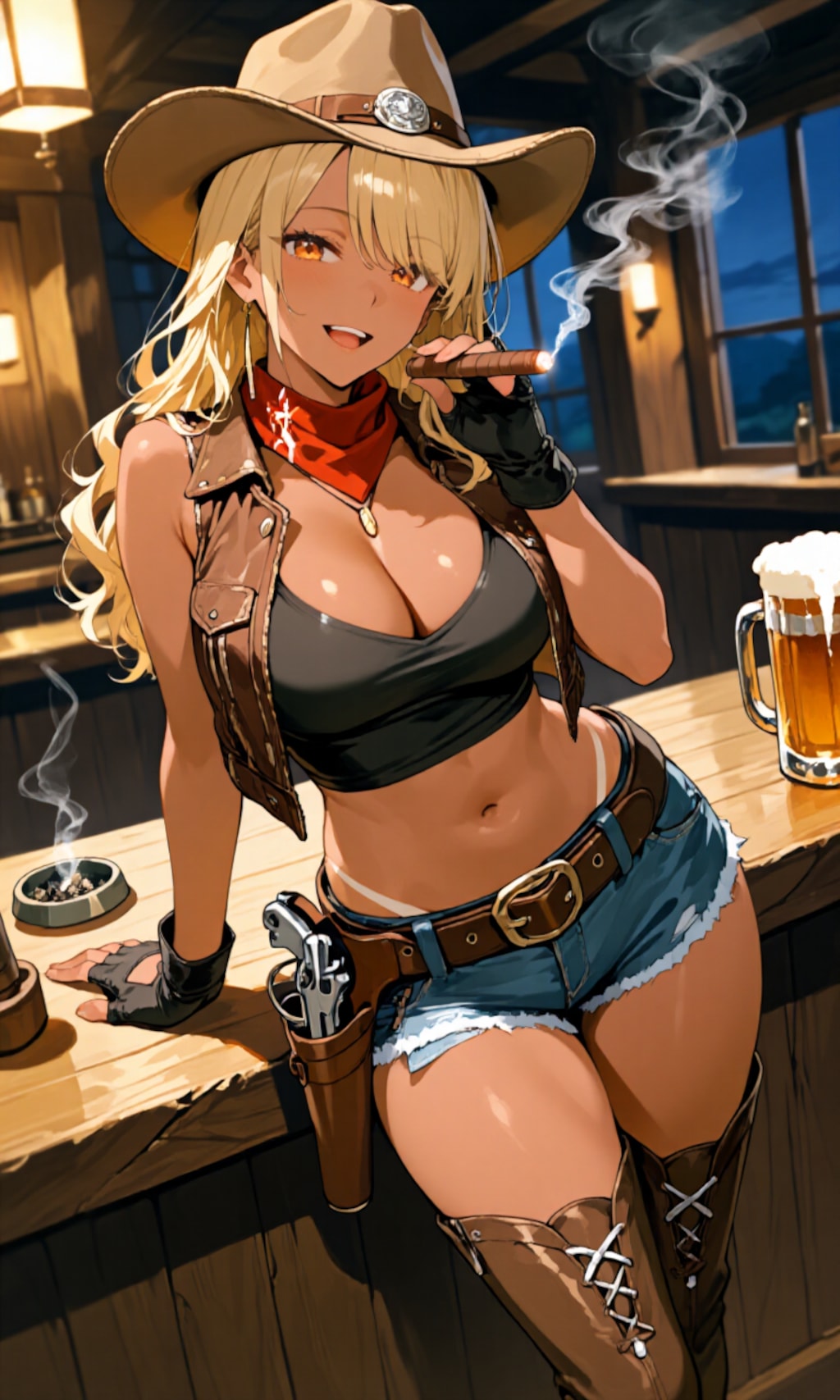 酒場のおねーさん