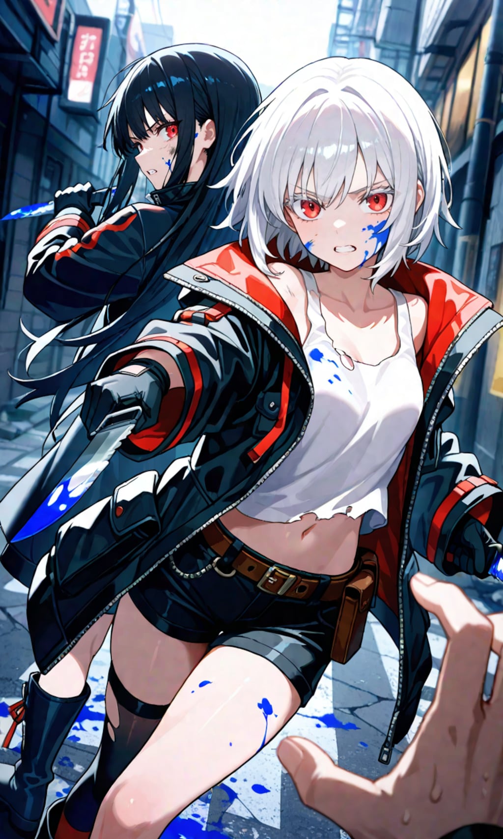 かかってこい！！