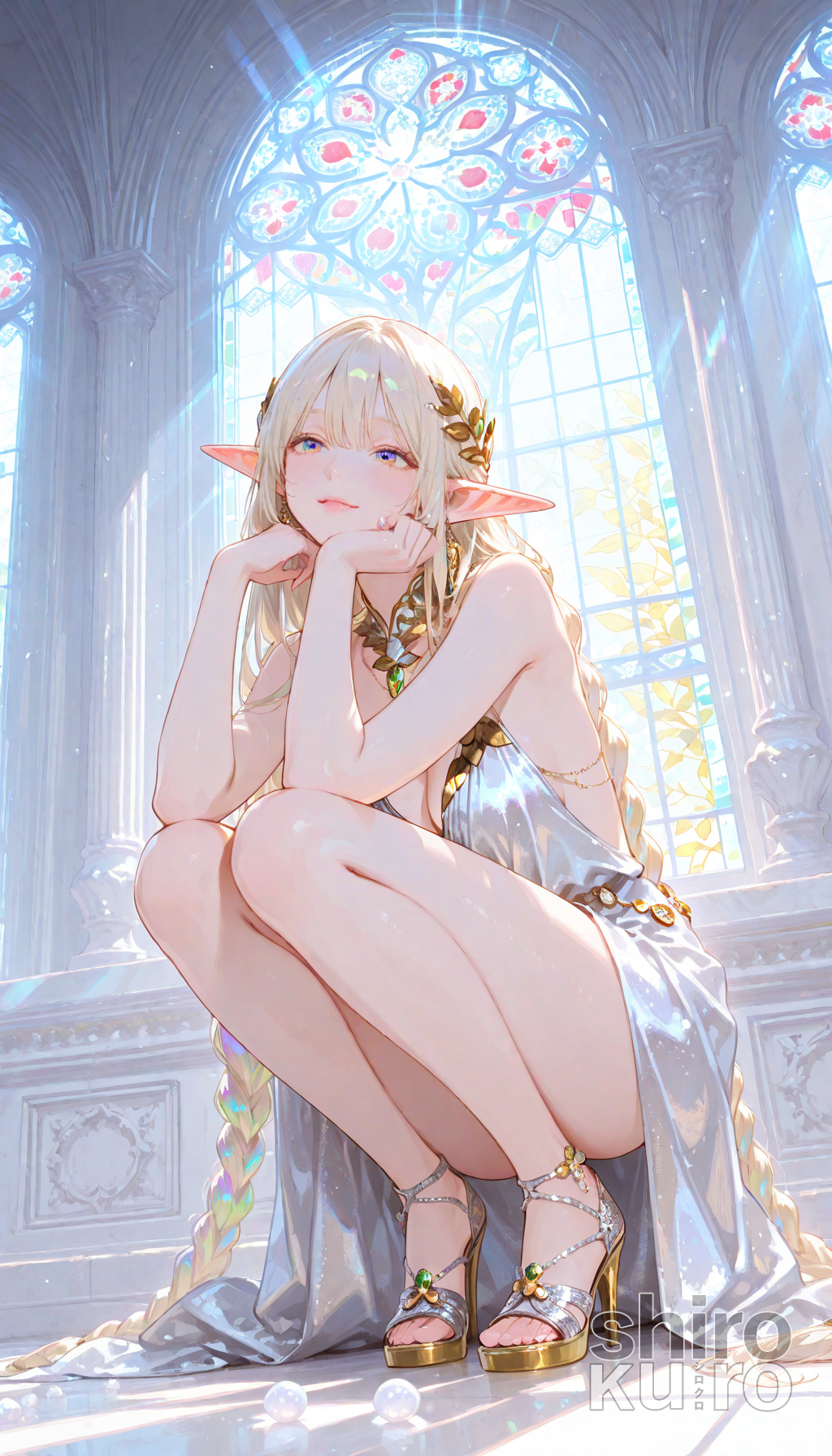 神殿に降る光と静寂