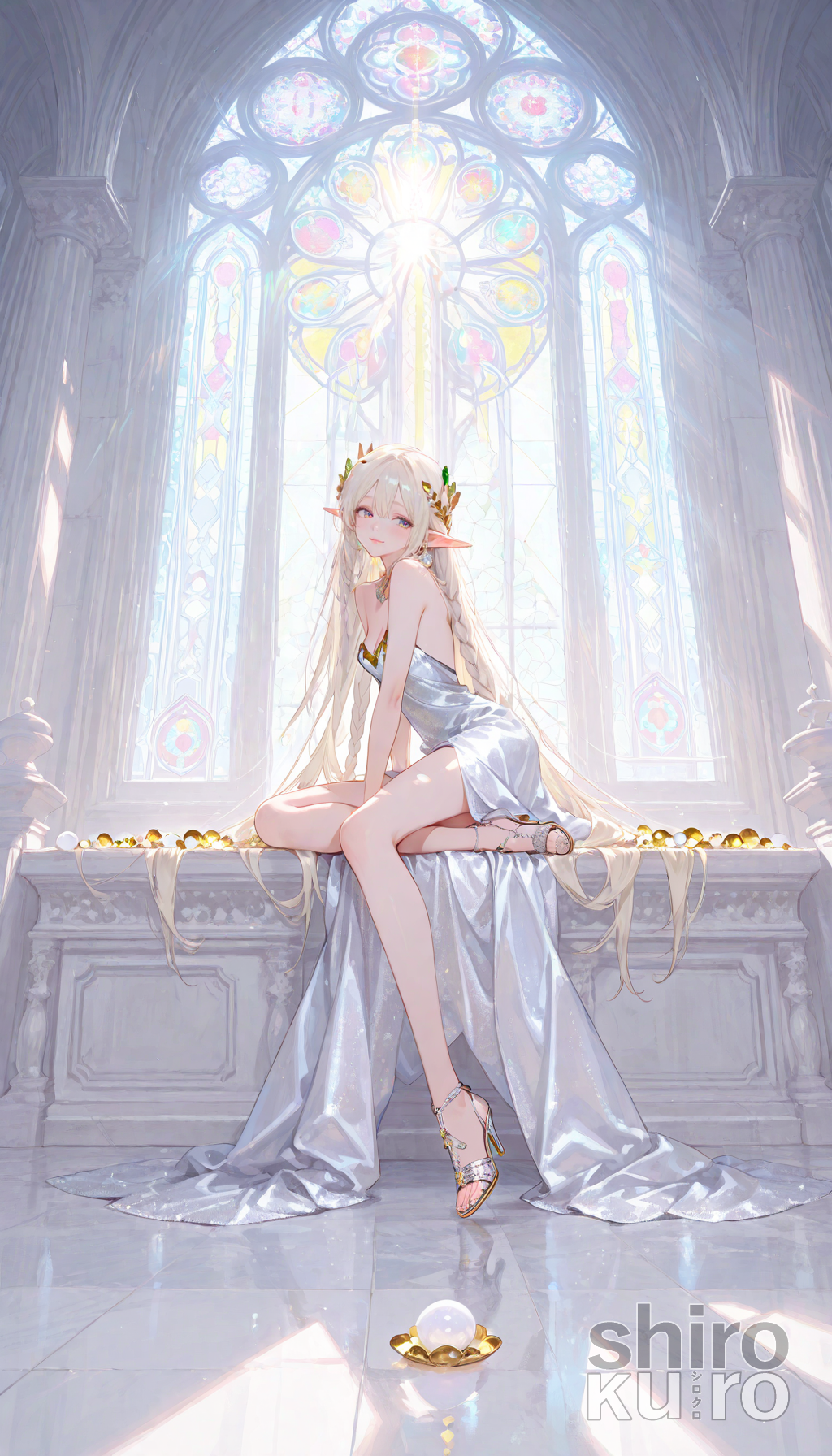 神殿に降る光と静寂