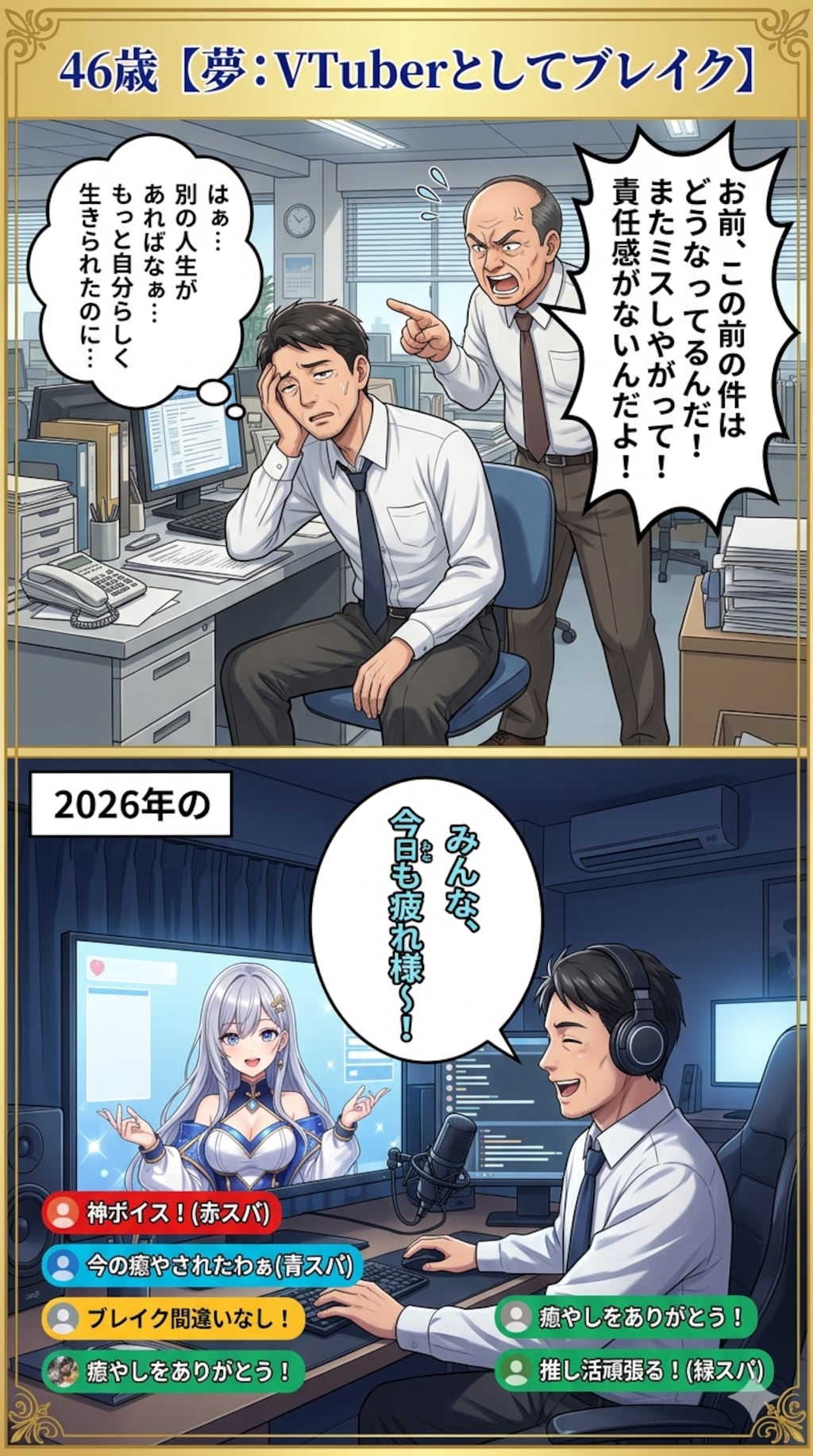 2コマ漫画