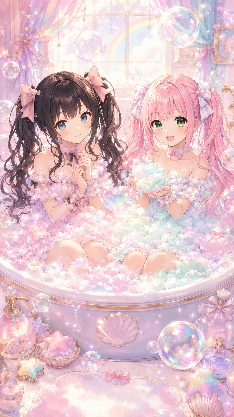 虹の泡風呂🌈🛁【1/4】