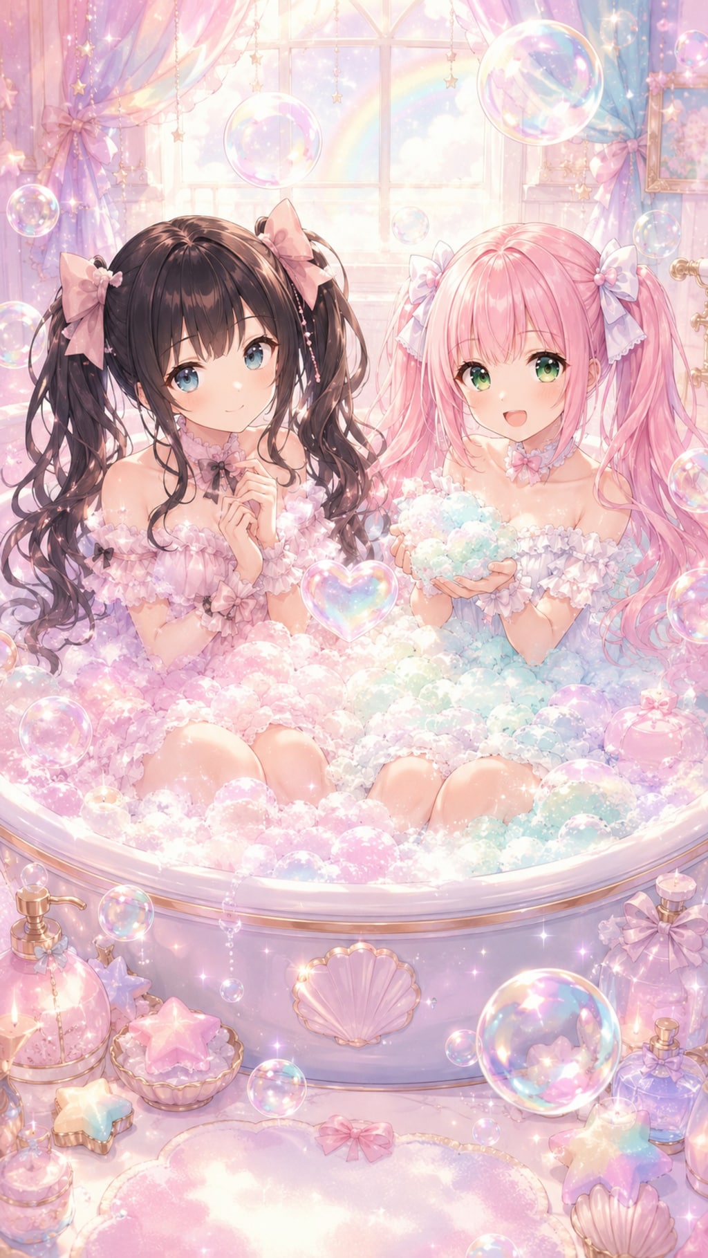 虹の泡風呂🌈🛁【1/4】