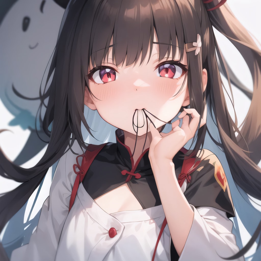 黒髪ロングのミニキャラ１７