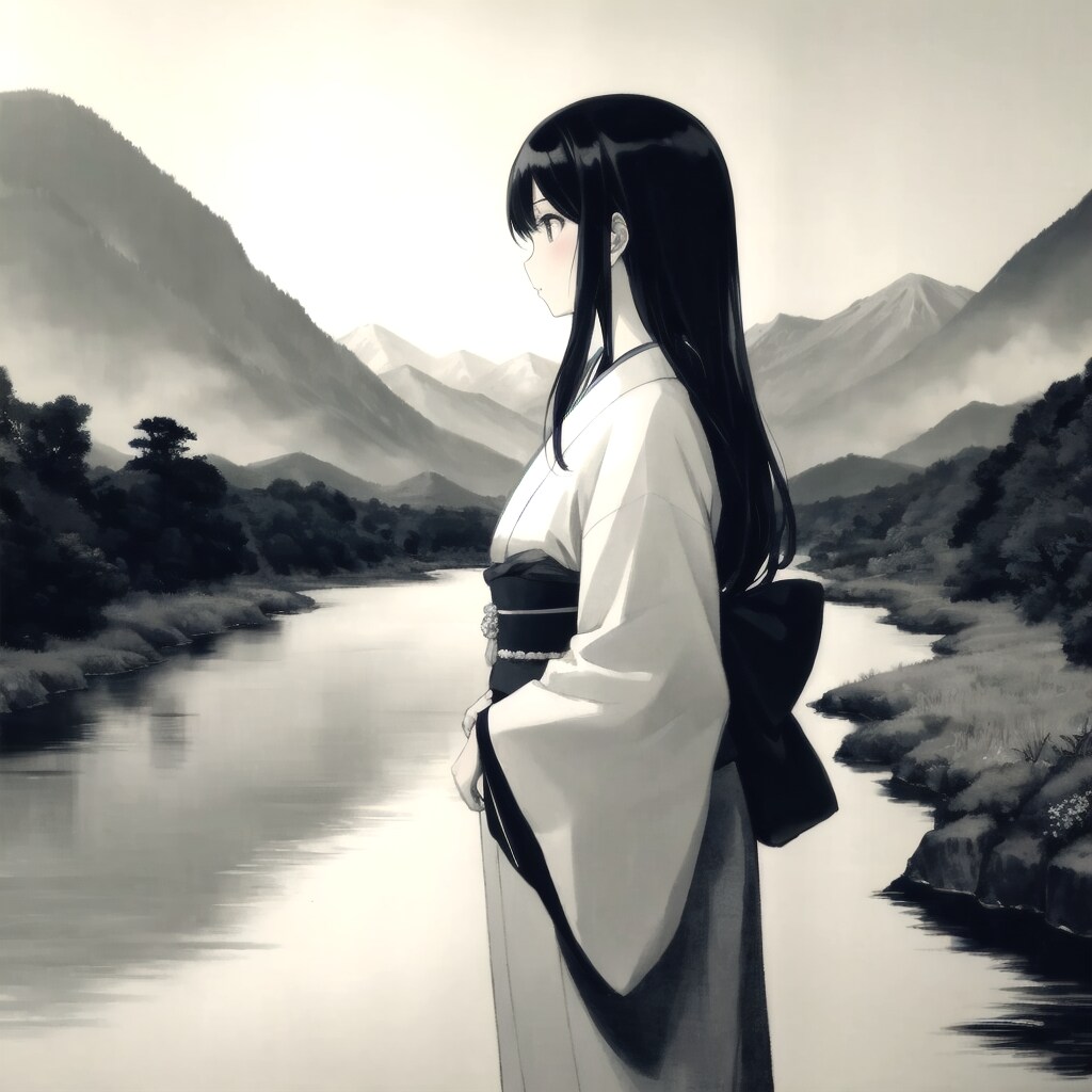 V4Bで山水画