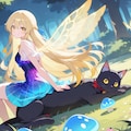 黒猫と妖精 2枚目