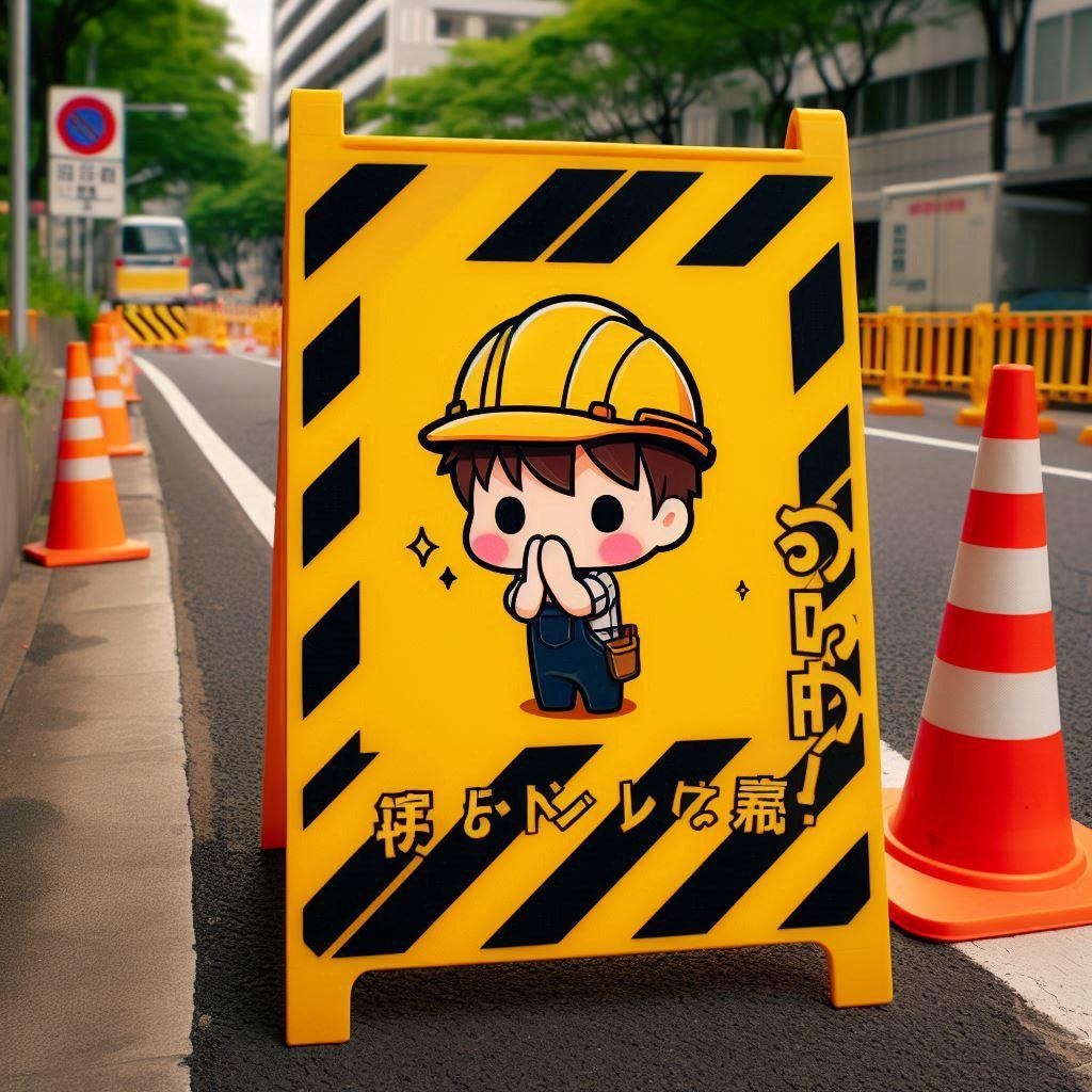 工事中の看板