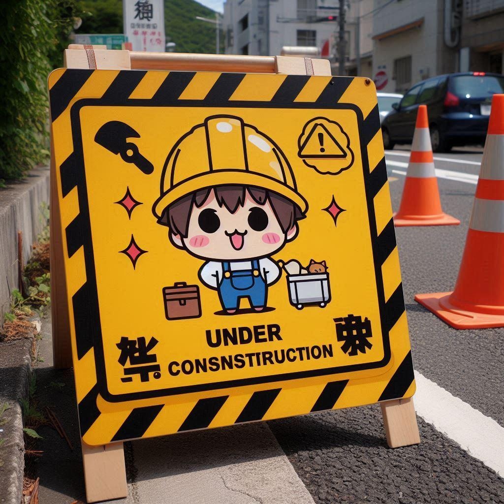 工事中の看板