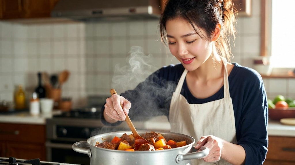 コトコト煮込むよ