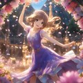 💓神に捧げる舞を踊る巫女 2枚目