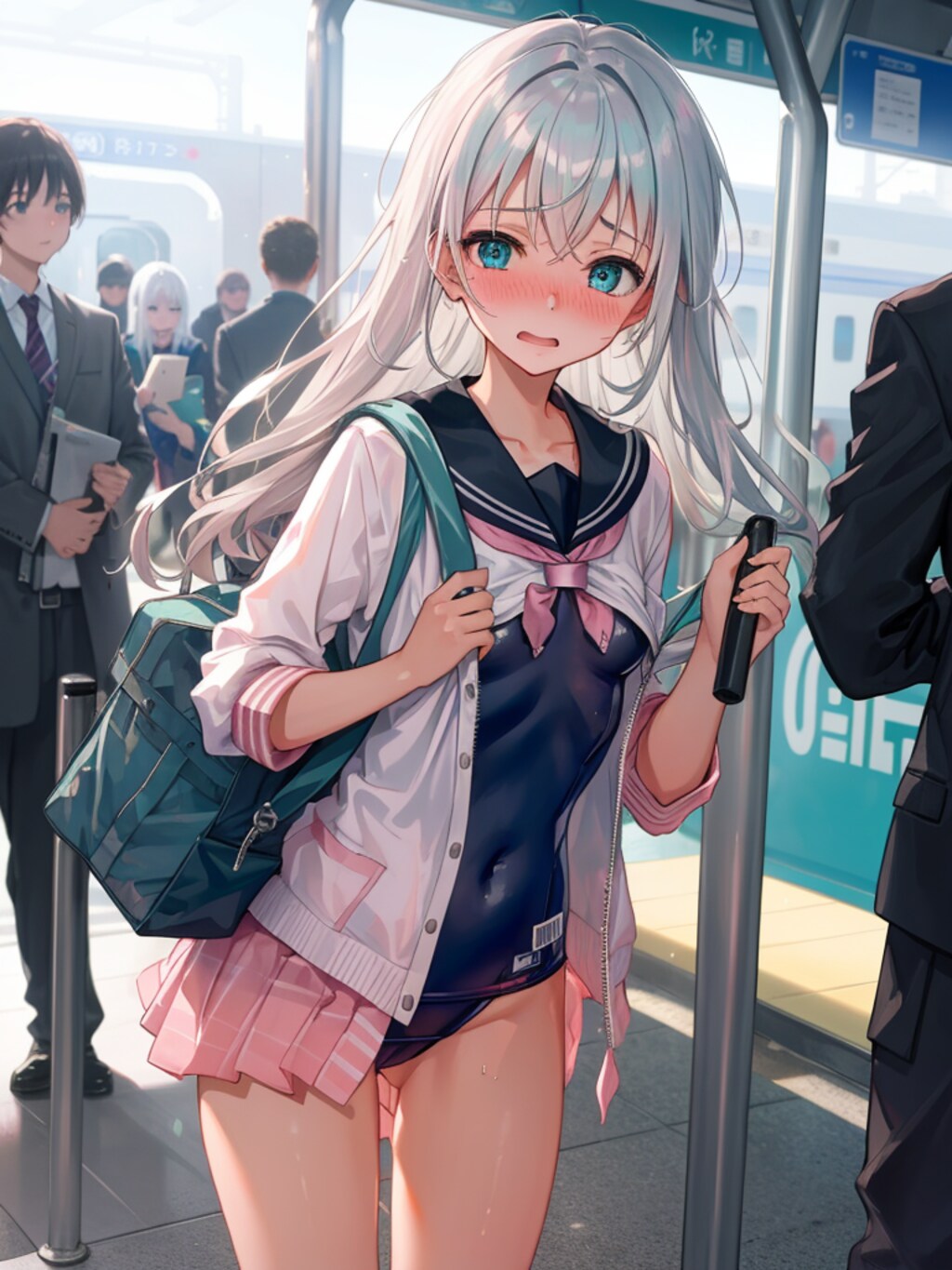 違います。学校に行きたいだけです。